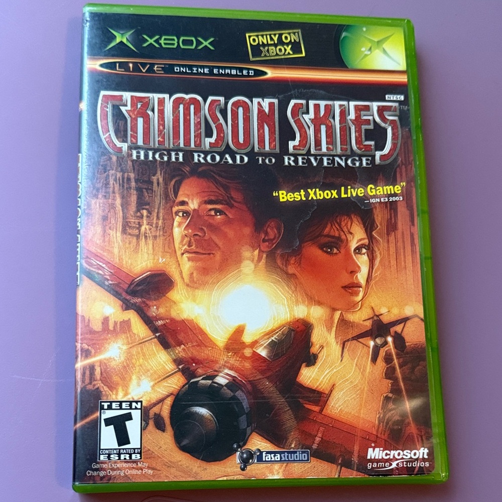 Microsoft Xbox Game - Crimson Skies: High Road to Revenge